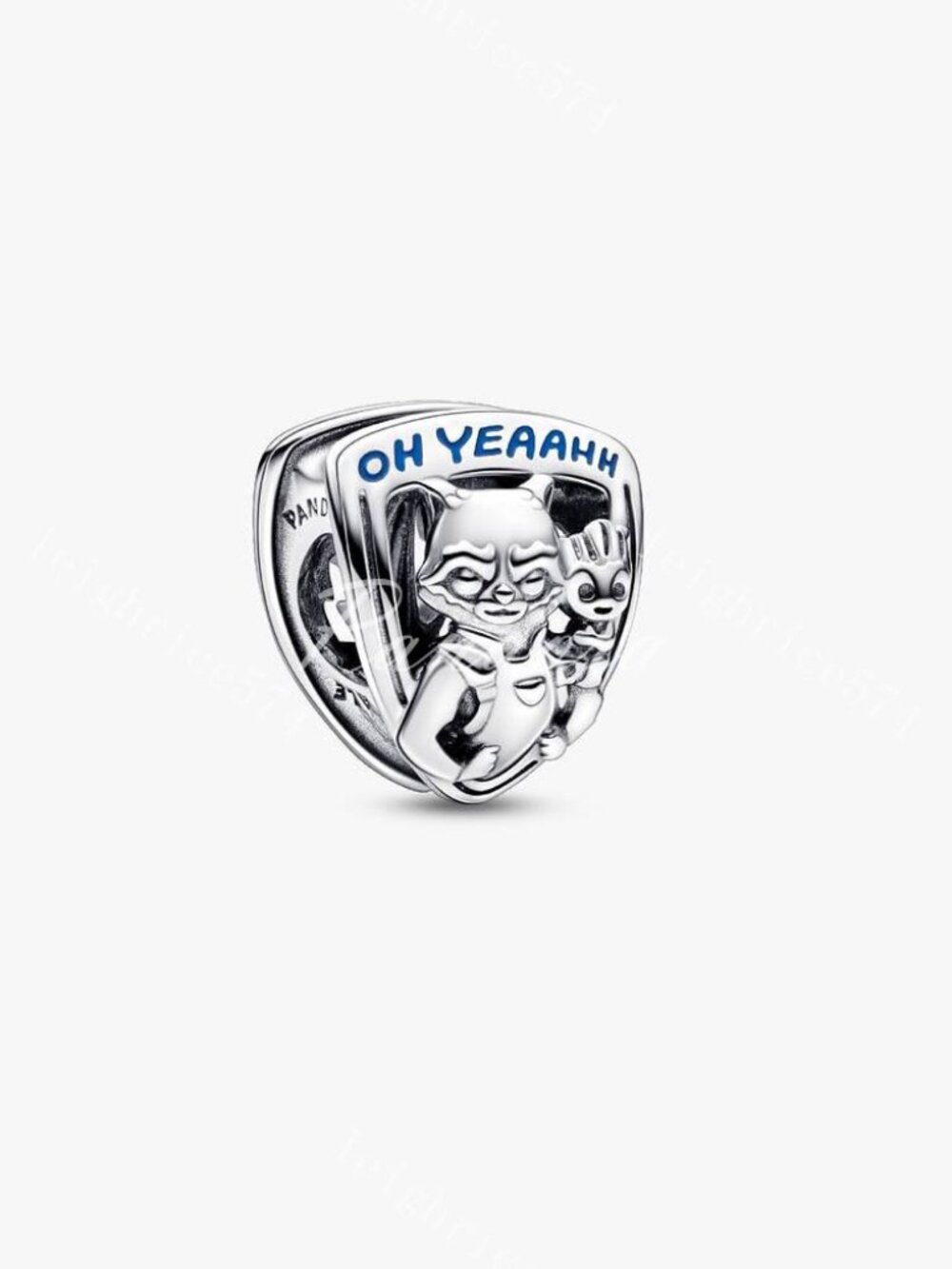 Pandora Marvel Guardians of the Galaxy Rocket Raccoon & Groot Emblem Charm